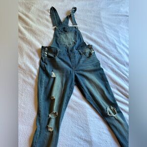 Distressed Overalls Juniors